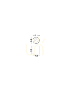 Spot de tavan Luces Exclusivas LUMERCA LE45512 negru LED 10 W small 2