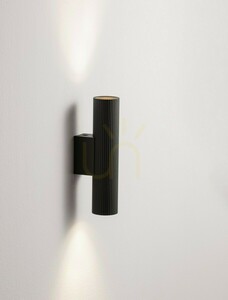 Aplică SELMORA Luces Exclusivas LE45640, sus-jos, 2 × GU10, neagră, 18 cm small 2