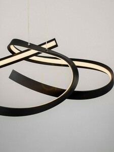 Lampă suspendată LED Luces Exclusivas ALAGON LE45715, neagră, 47 W, 60 cm small 3