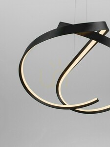Lampă suspendată LED Luces Exclusivas ALAGON LE45715, neagră, 47 W, 60 cm small 6