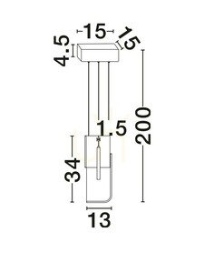 ALBAIDA Lampă suspendată de Luces Exclusivas LE45720 small 4
