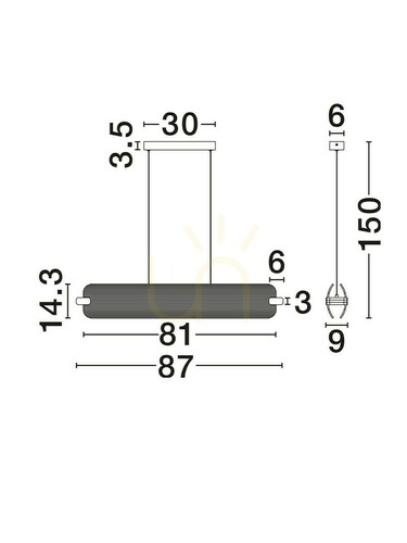 Verifica ALBERI Luces Exclusivas Lampă suspendată LE45736