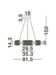 ALBERI Luces Exclusivas Lampă suspendată LE45737 small 5