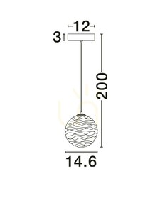 ALBORA Luces Exclusivas Lampă suspendată LE45741 small 4