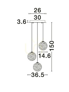 ALBORA Luces Exclusivas Lampă suspendată LE45742 5 ALBORA Luces Exclusivas Lampă suspendată LE45742 small 5