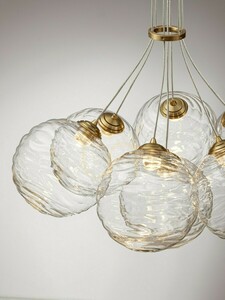 Lustră suspendată ALBORA Luces Exclusivas LE45749 aurie 7x LED small 3