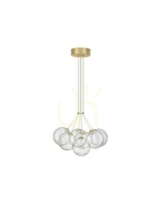 Lustră suspendată ALBORA Luces Exclusivas LE45749 aurie 7x LED small 0