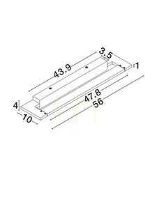 Aplică LED pentru baie deasupra oglinzii ALFAJAR Luces Exclusivas albă 56 cm IP44 LE45777 small 6