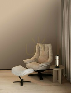 Lampă de masă LED ALQUERI neagră cu abajur canelat, 39 cm, Luces Exclusivas LE45809 small 5