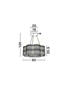 ARIZA Luces Exclusivas Lampă suspendată LE45851 4 ARIZA Luces Exclusivas Lampă suspendată LE45851 small 4