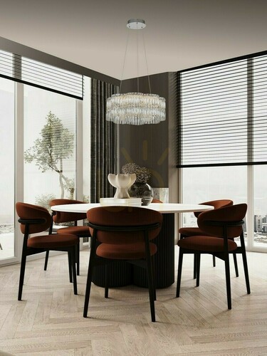 Verifica Lampă suspendată din cristal Luces Exclusivas ARIZA LE45851, gri, LED 34 W, 60 cm