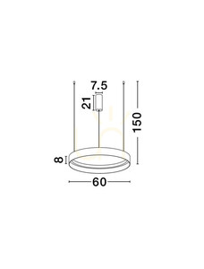 Luces Exclusivas ATECA Lampă suspendată LE45895 small 5