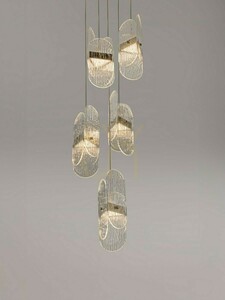 Lustră suspendată LED Luces Exclusivas BOSSOST LE45954, aurie, 34 W, 3000 K small 6