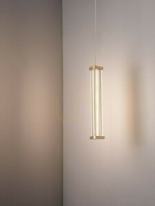 Lampă suspendată Luces Exclusivas CONIL LE45980, tub acrilic, LED 6 W, 398 lm, 2700 K, auriu, 200 cm small 3