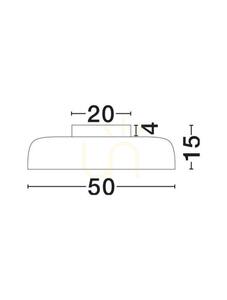 Plafonieră LED DORRIA bej Ø50 cm 36 W 2700 K dimabilă TRIAC Luces Exclusivas LE46026 small 5