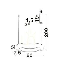 LANZAROTE Luces Exclusivas Lampă suspendată LE46087 1 LANZAROTE Luces Exclusivas Lampă suspendată LE46087 small 1