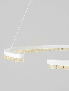 Lampă suspendată LED MAHON inel alb 85 cm 43 W 3000 K TRIAC Luces Exclusivas LE46097 small 5