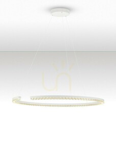 Lampă suspendată LED MAHON inel alb 85 cm 43 W 3000 K TRIAC Luces Exclusivas LE46097 small 2