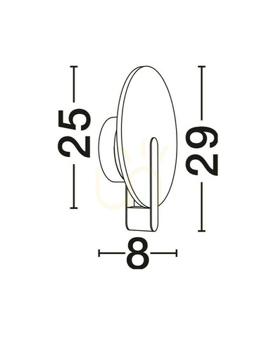 Verifica MAIRANA lampă de perete de Luces Exclusivas LE46109