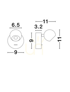 Aplică LED aurie PUCARANI Luces Exclusivas LE46135 6 W small 8