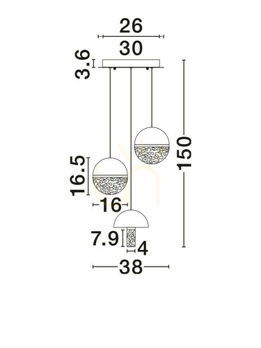 Verifica TARREGA Lampă suspendată de Luces Exclusivas LE46183