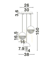 TARREGA Luces Exclusivas Lampă suspendată LE46184 1 TARREGA Luces Exclusivas Lampă suspendată LE46184 small 1