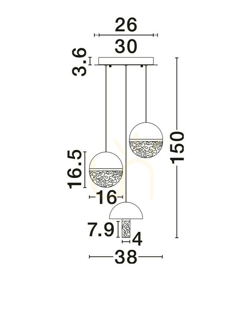 Vedere TARREGA Luces Exclusivas Lampă suspendată LE46184 TARREGA Luces Exclusivas Lampă suspendată LE46184