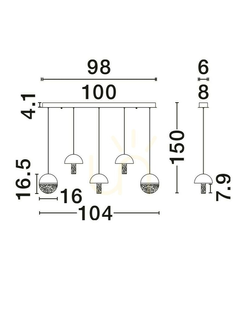 Afişa TARREGA Luces Exclusivas Lampă suspendată LE46187 TARREGA Luces Exclusivas Lampă suspendată LE46187