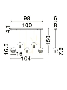 TARREGA Luces Exclusivas Lampă suspendată LE46188 small 2