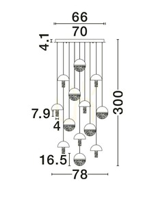 TARREGA Luces Exclusivas Lampă suspendată LE46189 3 TARREGA Luces Exclusivas Lampă suspendată LE46189 small 3