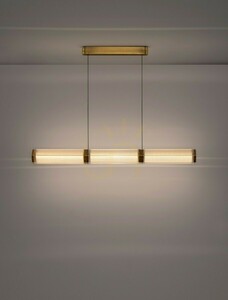 Lampă suspendată Luces Exclusivas TORREV LE46200 sticlă transparentă alamă LED 24 W 1320 lm 3000 K 120 cm small 2