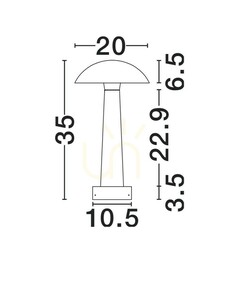 Stâlp de iluminat LED pentru grădină Luces Exclusivas BERJA LE62059 negru 35 cm 3000 K small 3