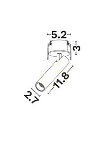 Corp de iluminat încastrat CAMBIL Luces Exclusivas LE62188 alb LED 7 W small 2