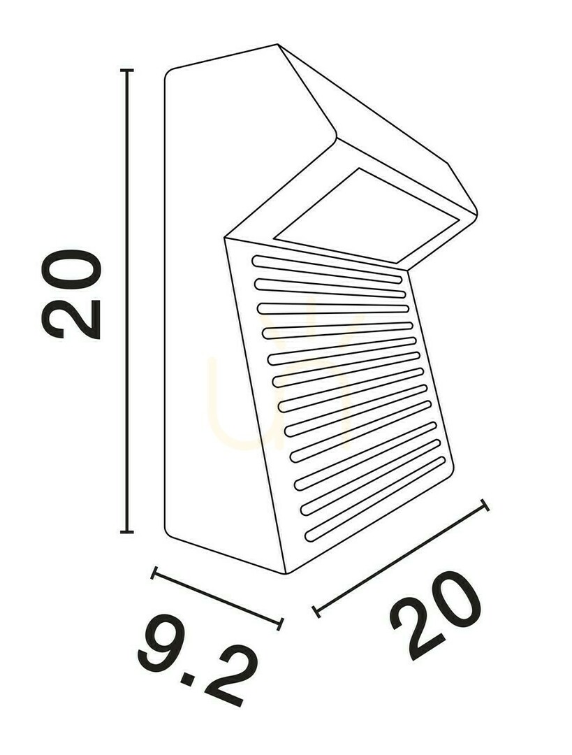 Spectacol CARBALLO lampă de perete pentru exterior de Luces Exclusivas LE62208 CARBALLO lampă de perete pentru exterior de Luces Exclusivas LE62208
