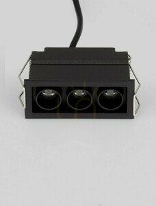 Spot LED încastrat Luces Exclusivas CARBAY LE62210 negru 5 W 3000 K small 2