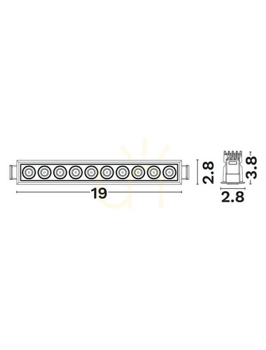 Verifica CARBAY Luces Exclusivas Lentile de plafon LE62214