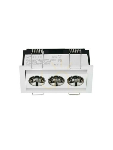 Verifica Spot încastrat Luces Exclusivas CARCAIX LE62230 triplu, LED 6 W 292 lm 3000 K, UGR<19, alb
