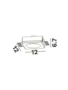 Spot LED încastrat CERVER LE62286 Luces Exclusivas alb 12 cm 3 W 3000 K small 2