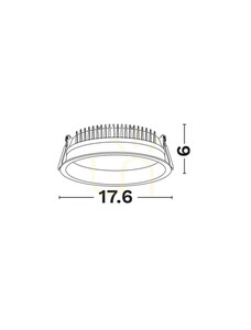 Spot LED încastrat COCENT Luces Exclusivas LE62354 – alb, 23 W, 4000 K small 1