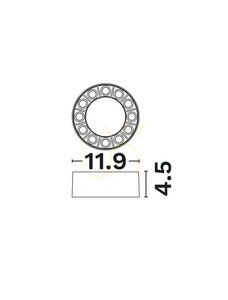 Plafonieră LED Luces Exclusivas DAROCA LE62412 albă 15 W 3000 K 11,9 cm small 4