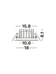 Spot LED încastrat VALLES Luces Exclusivas LE62595 alb 35 W 4000 K small 3