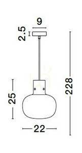 PADRE Luces Exclusivas Lampă suspendată LE42633 small 5