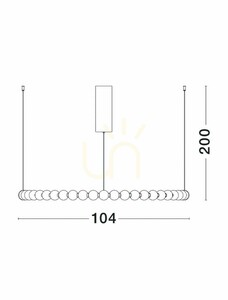 Lampă suspendată MOCA Luces Exclusivas LE42750 small 1