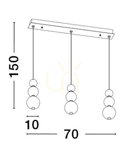 ADAN Luces Exclusivas Lampă suspendată LE43213 small 3