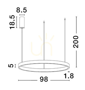 Lampa suspendată BARI de Luces Exclusivas LE43248 small 2