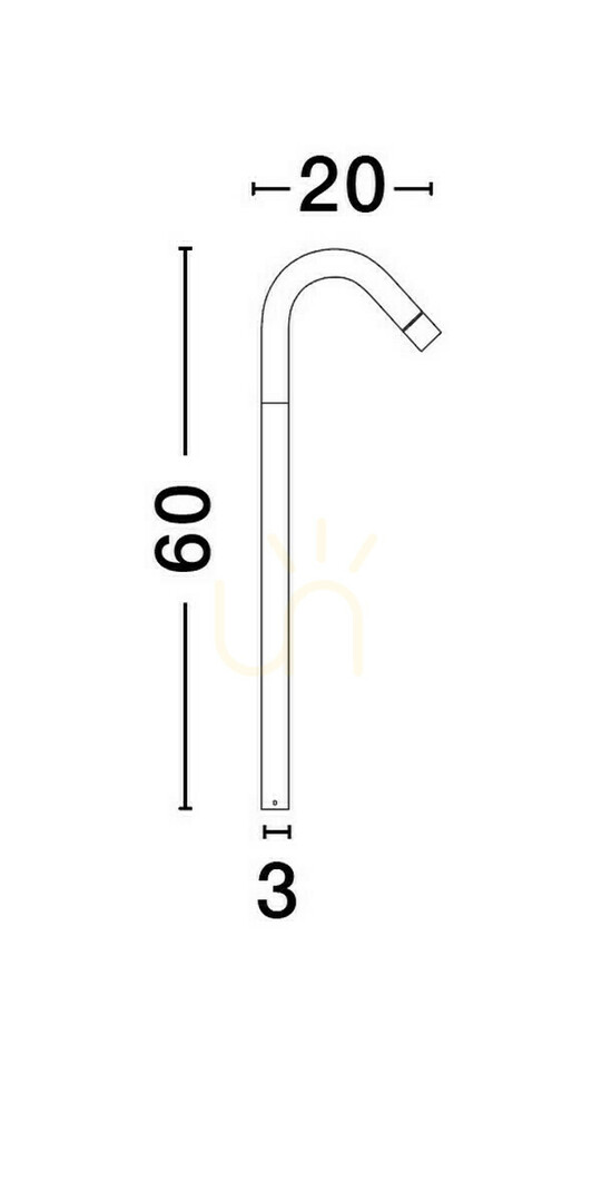 Afişa QUIBDO Luces Exclusivas Stâlp de iluminat LE73701 QUIBDO Luces Exclusivas Stâlp de iluminat LE73701