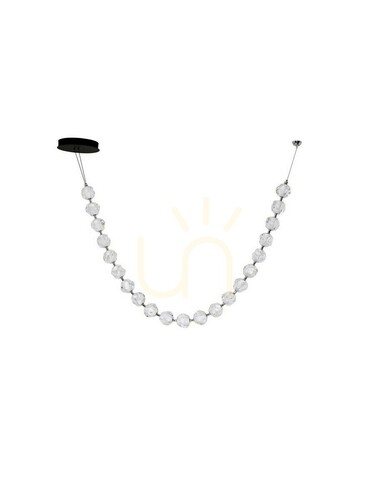 Verifica Lustră suspendată Luces Exclusivas CHEPEN LE44424, ghirlandă 280 cm, LED 91 W 3000 K, 6659 lm, acril și metal negru