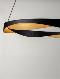Lampă suspendată LED PATAPO Luces Exclusivas LE44460, negru-auriu, 65 cm small 2