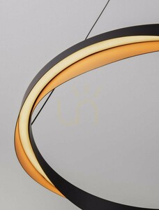 Lampă suspendată LED PATAPO Luces Exclusivas LE44460, negru-auriu, 65 cm small 3
