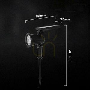 V-TAC solar 2W IP65 VT-50154 3000K 180lm LED condus de gradina corp de iluminat sol. small 1